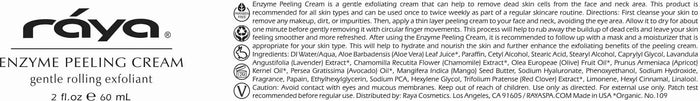 ENZYME PEELING CREAM (109) RAYA SPA - rayaspa