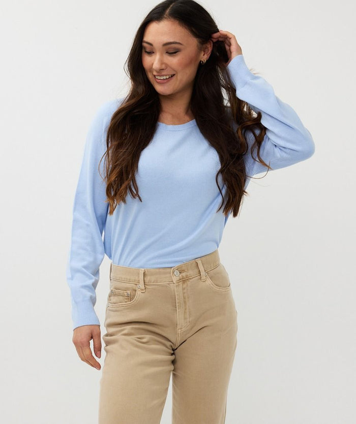 ESQUALO RAGLAN BASIC KNIT WOMANS SWEATER