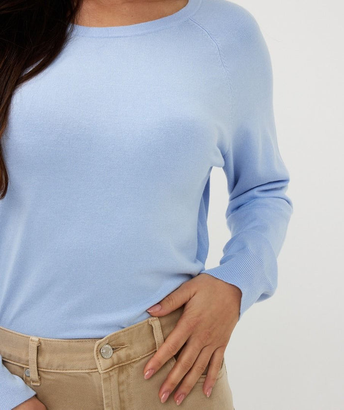 ESQUALO RAGLAN BASIC KNIT WOMANS SWEATER