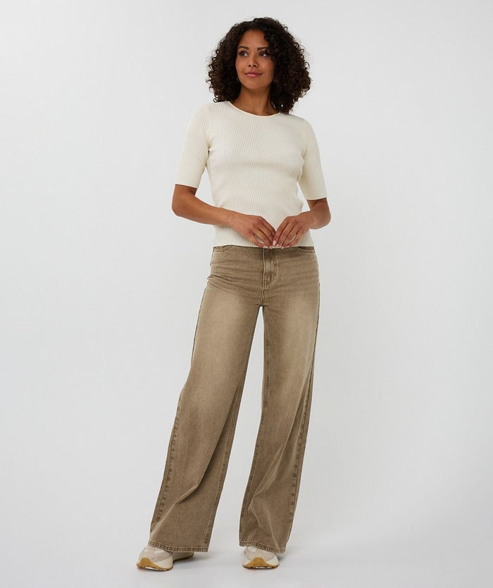 ESQUALO WIDE LEG TROUSERS