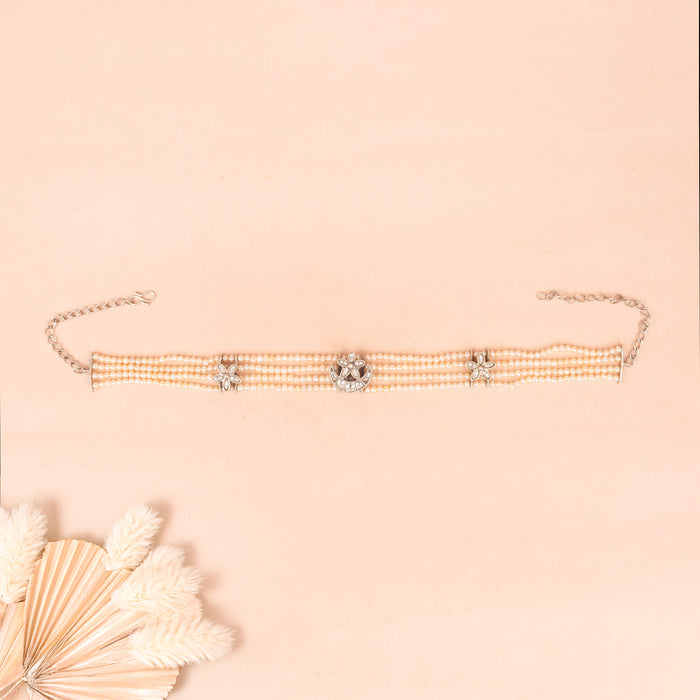 Essence Kundan Chaand Phool Pearl Choker Set