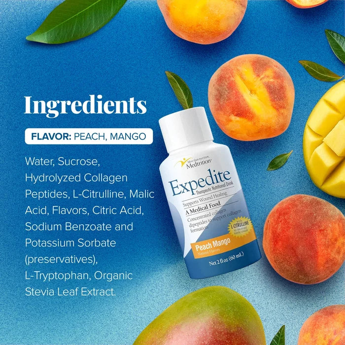 Expedite Concentrated Liquid Collagen, Peach Mango Flavor, 2 oz - 18800-Single - LL Medico