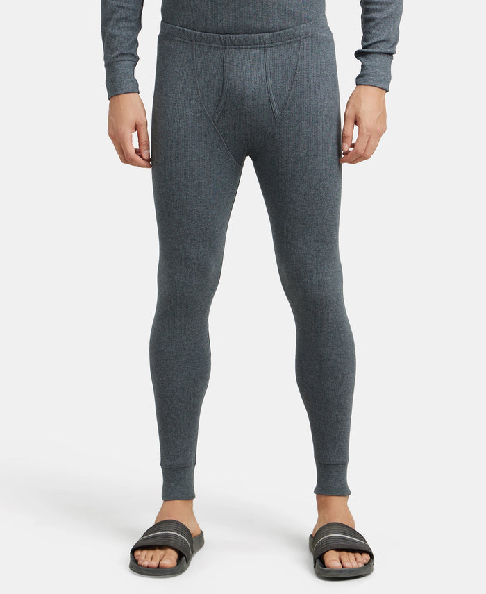 Extra Warmth Super Combed Cotton Rich Full Sleeve Thermal Set with StayWarm Technology - Charcoal Melange