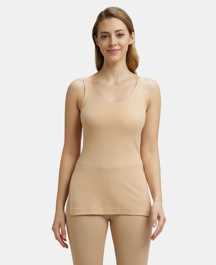Extra Warmth Super Combed Cotton Rich Thermal Tank Top with StayWarm Technology - Skin