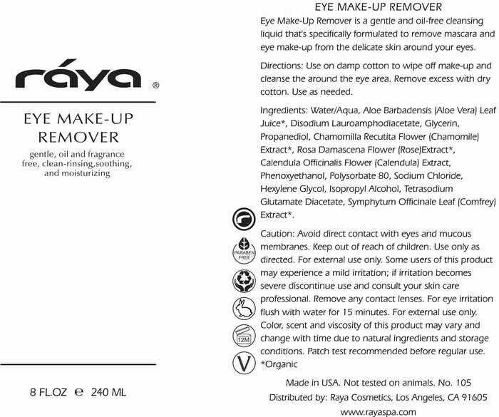 EYE MAKE-UP REMOVER (105) RAYA SPA - rayaspa