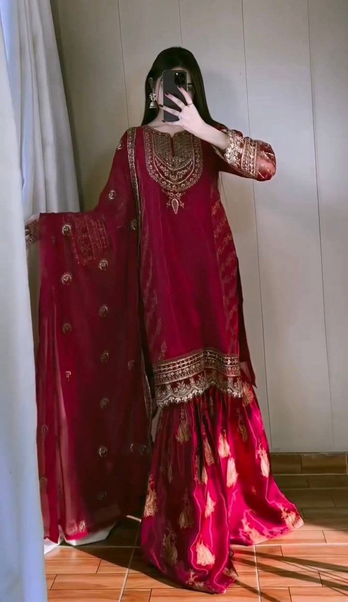 Festive Glam Luxe Ethnic Dress Ensemble