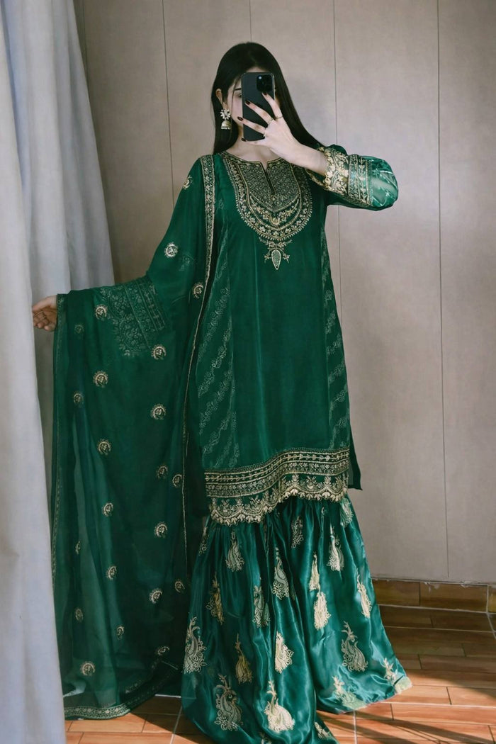 Festive Glam Luxe Ethnic Dress Ensemble