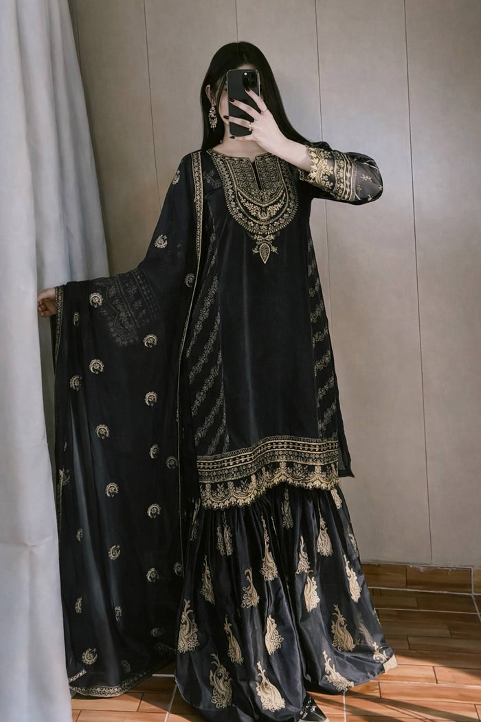 Festive Glam Luxe Ethnic Dress Ensemble