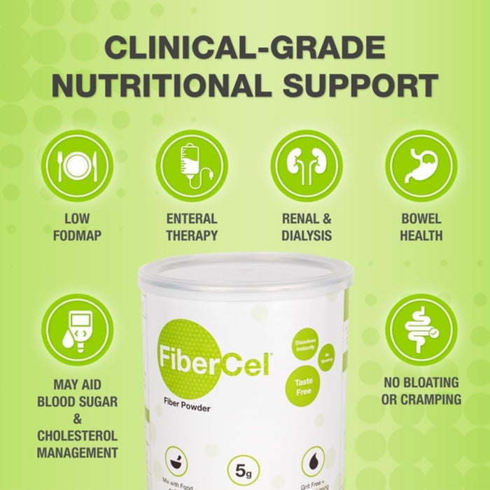 FiberCel Fiber Powder, Unflavored, 12 oz - GH-13-Single - LL Medico