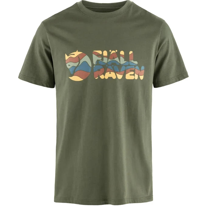FJALLRAVEN MULTI COLOUR LOGO TEE