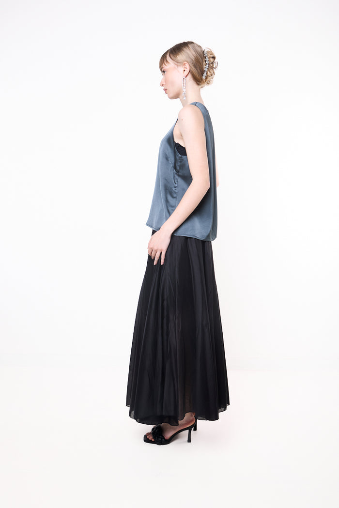 Flowing sheer maxi skirt wholesale