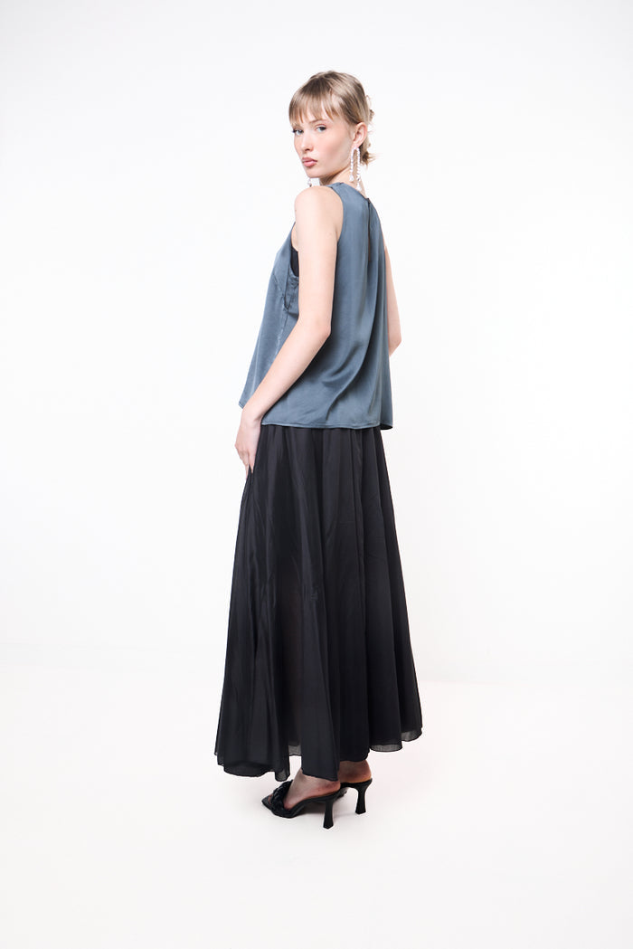 Flowing sheer maxi skirt wholesale