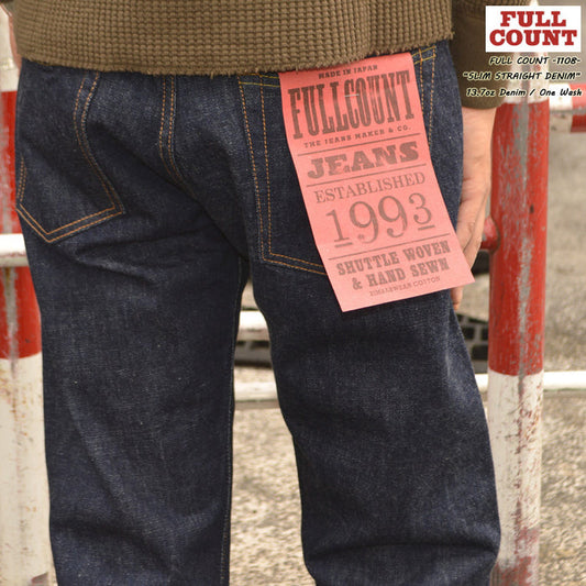 FULL COUNT "1108" Slim Straight Denim