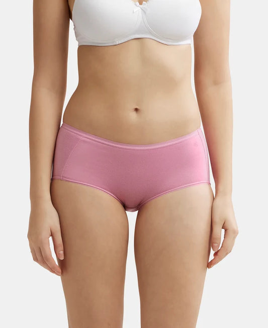 Full Coverage Micro Modal Elastane Full Brief With Exposed Waistband and StayFresh Treatment  - Cashmere Rose-1
