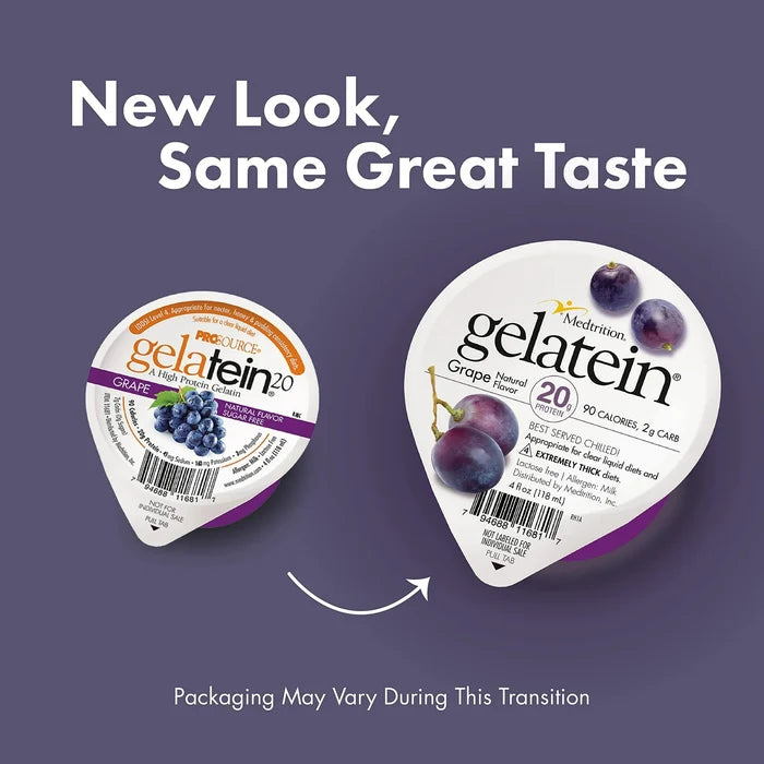 Gelatein Oral Supplement, Grape Flavor, 4 oz Cup - 11681-Single - LL Medico