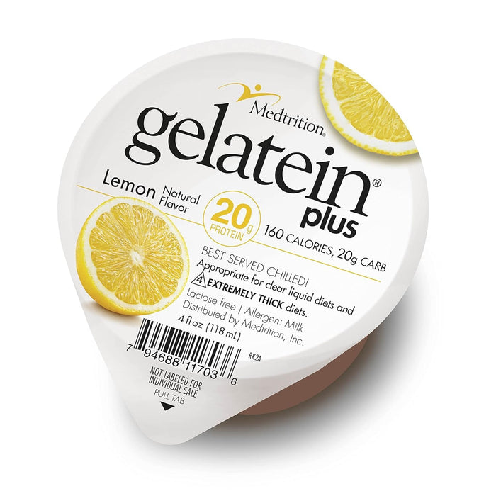 Gelatein Plus Oral Supplement, Lemon Flavor, 4 oz Cup - 11703-Single - LL Medico