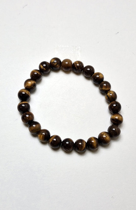 Gemstone Bead Bracelet - Tiger's Eye Gold 8mm