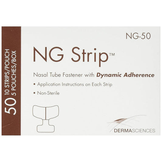 Gentell NG-Strip Adult Nasal Tube Fastener, 50 Count - NG50-Pack - LL Medico