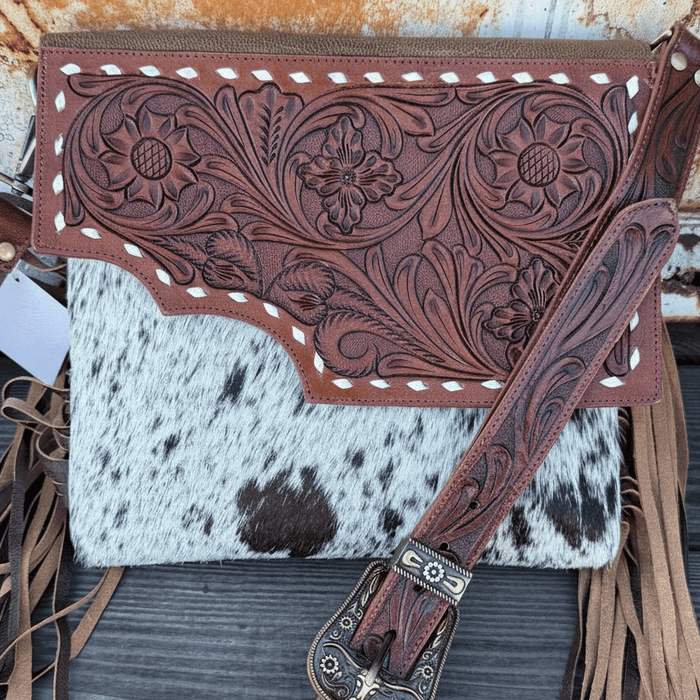 Georgia Tooled Leather Purse - 260 Broadway Boutique