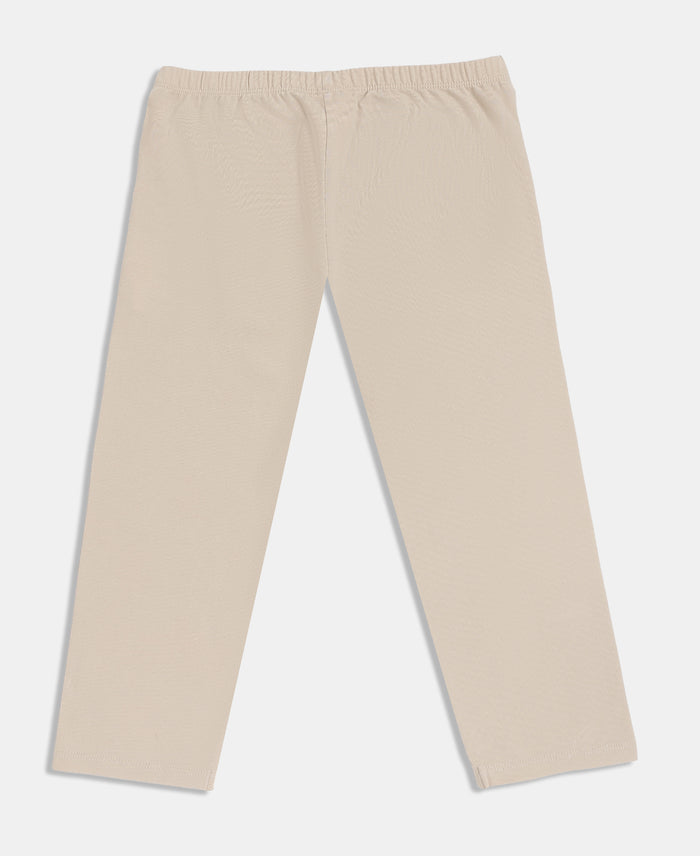 Girl's Super Combed Cotton Elastane Stretch Capri - French Oak