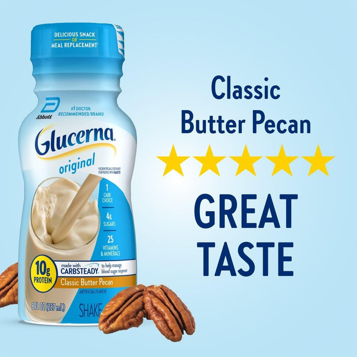 Glucerna Original Nutritional Shake, Butter Pecan, 8 oz - 57810-Single - LL Medico