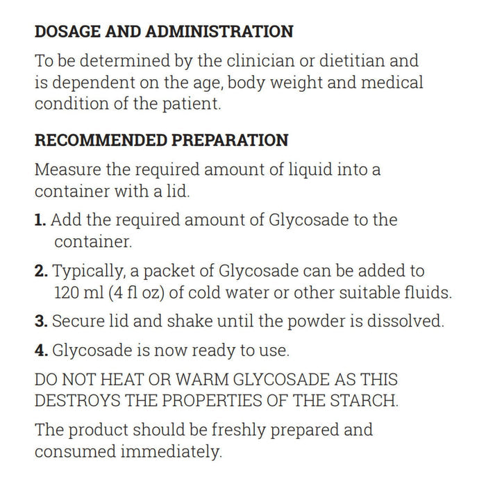 Glycosade Oral Supplement Powder, Unflavored, 60 Gram Packet - 812539021346-Single - LL Medico