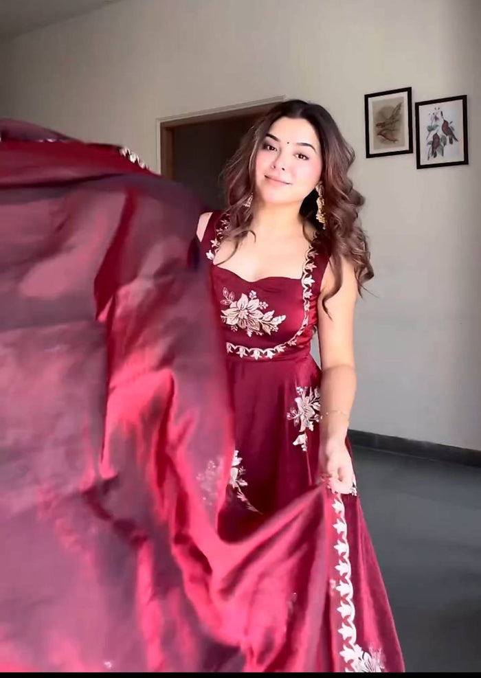 Graceful Glamour Embroidered Ethnic Attire