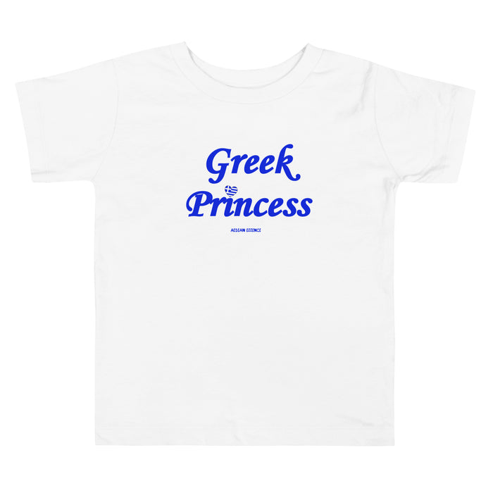 Toddler Greek Princess Graphic Print T-Shirt