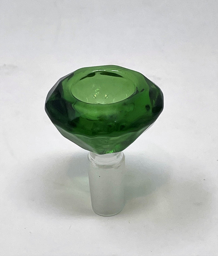 Green Dragon Design 14" Thick Silicone Straight Unbreakable Bong Diamond Bowl