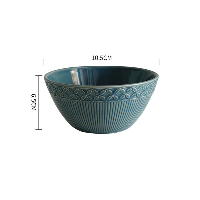 Green Knitted Ceramic Bowls
