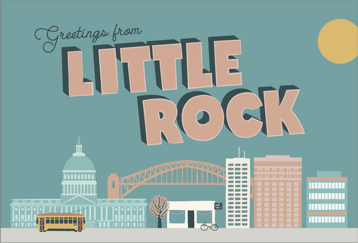 greetings from little rock postcards