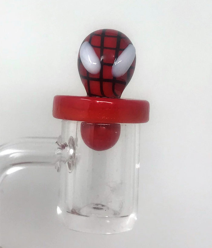 Handmade Glass Spideyman Carb Cap