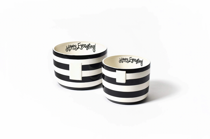 Happy Everything Black Stripe Happy Everything Mini Bowl