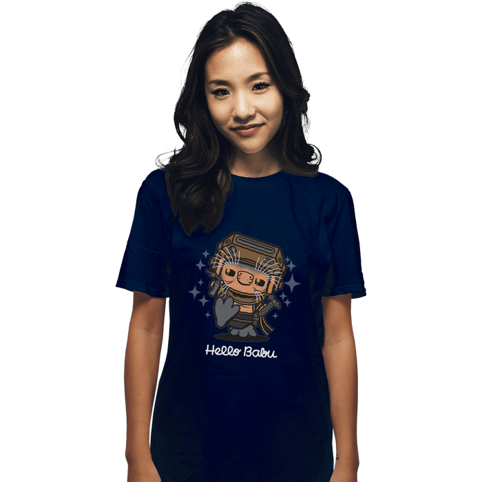 Shirts T-Shirts, Unisex / Small / Navy Hello Babu