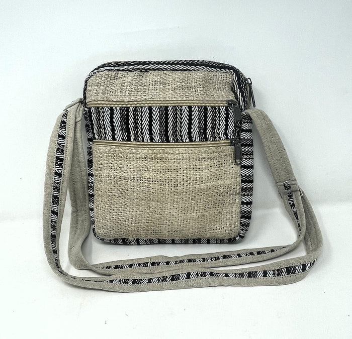Hemp Purse - Adjustable Shoulder/Crossbody Strap with Multiple Zippered pockets