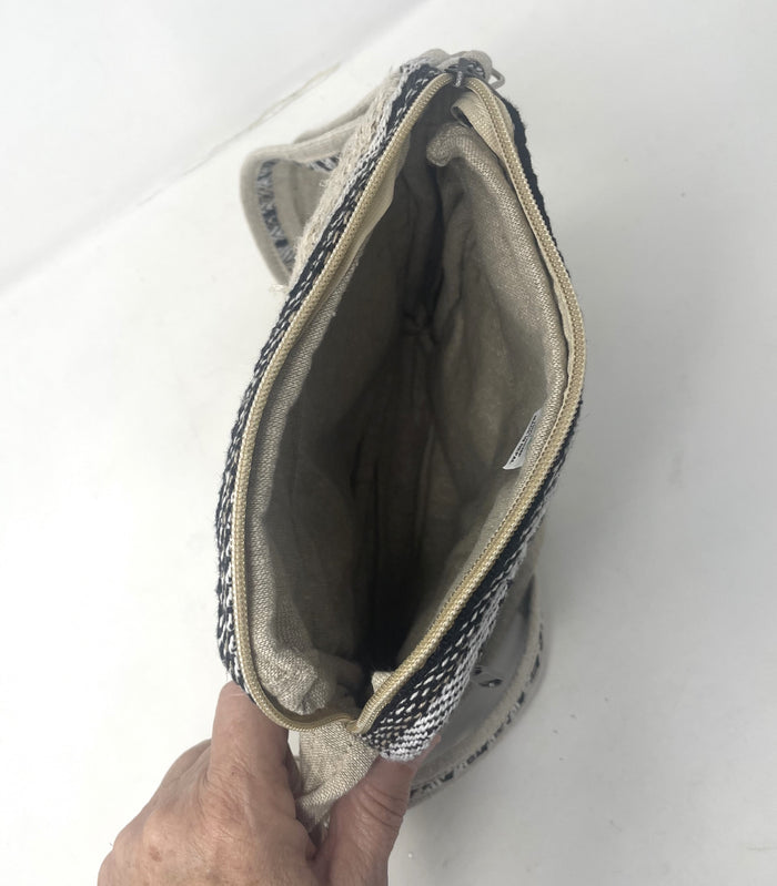Hemp Purse - Adjustable Shoulder/Crossbody Strap with Multiple Zippered pockets
