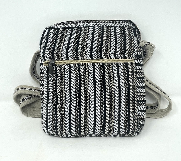 Hemp Purse - Adjustable Shoulder/Crossbody Strap with Multiple Zippered pockets