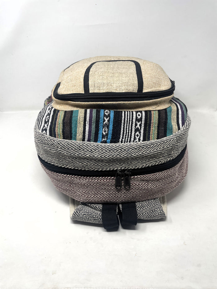Himalayan All Natural Handmade Pure Hemp Laptop Large Backpack for Men or Women