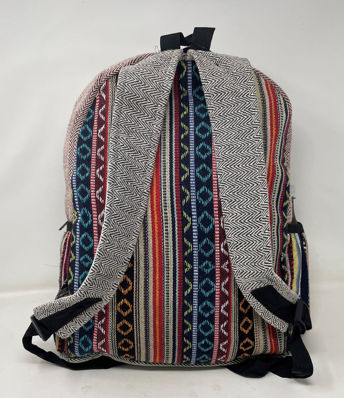 Himalayan All Natural Handmade Pure Hemp Laptop Large Backpack for Men or Women
