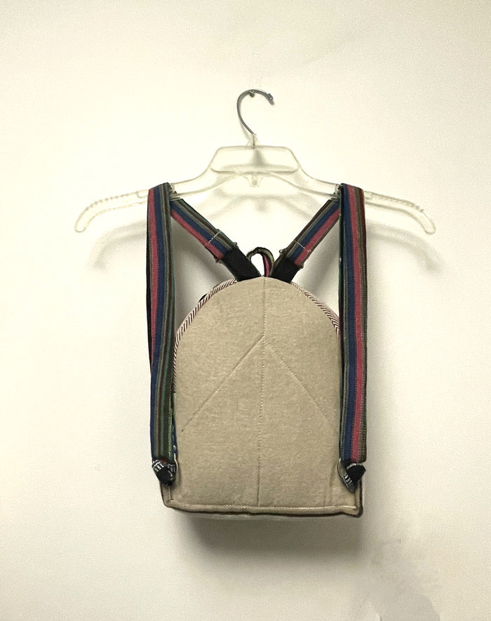 Himalayan Pure Hemp Mini Backpack with Tassels