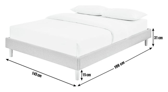 Home Arthur Platform Double Bed Frame - Natural