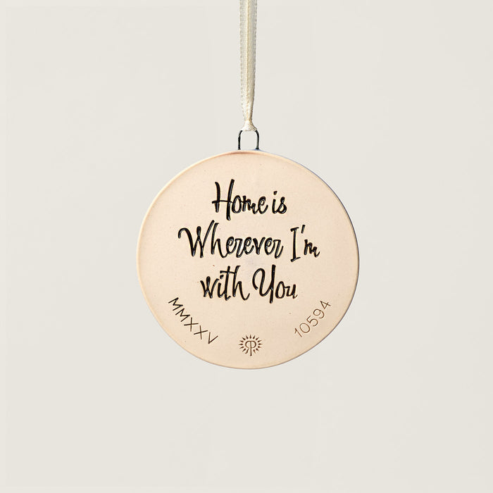 Home Is Wherever I'm With You Hippo Ornament, Harmony