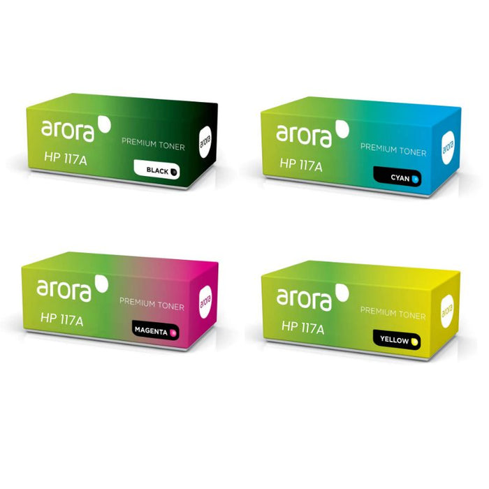HP 117A CMYK Compatible Toner Multipack - W207XA