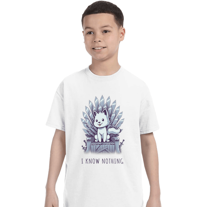 Shirts T-Shirts, Youth / XL / White I Know Nothing