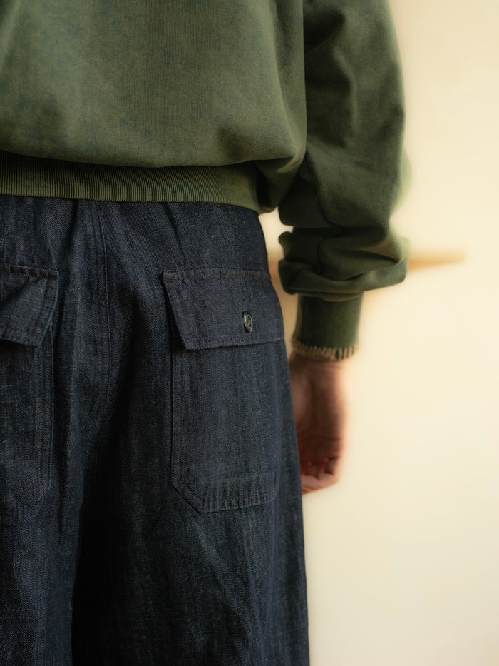 Indigo Denim Balloon Pants
