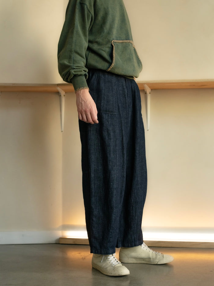 Indigo Denim Balloon Pants