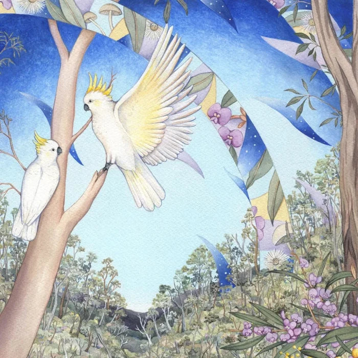 Ingrid Bartkowiak Art Card - Sulphur-Crested Cockatoo