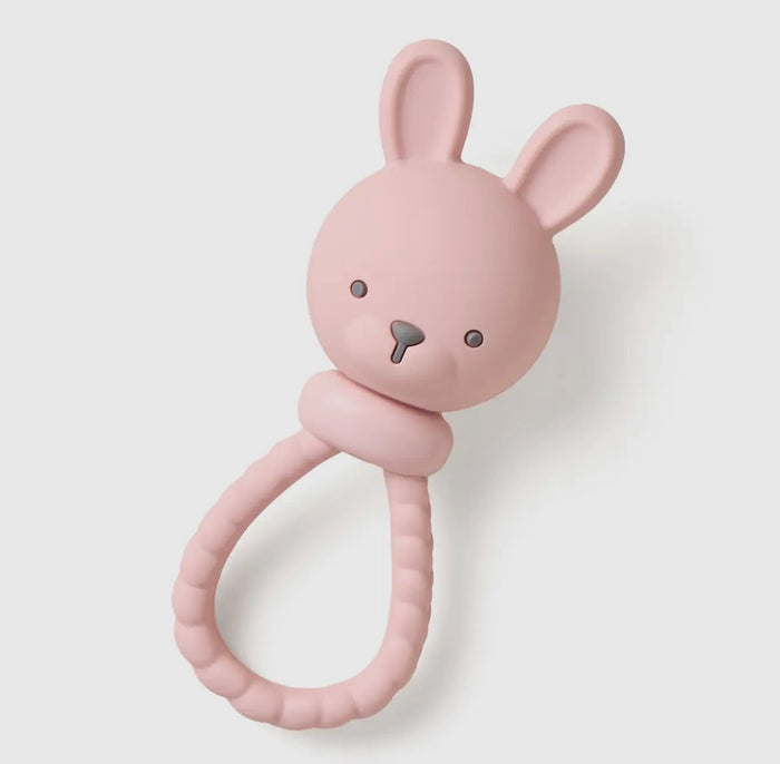 Itzy Ritzy Sweetie Rattle-Pink Bunny