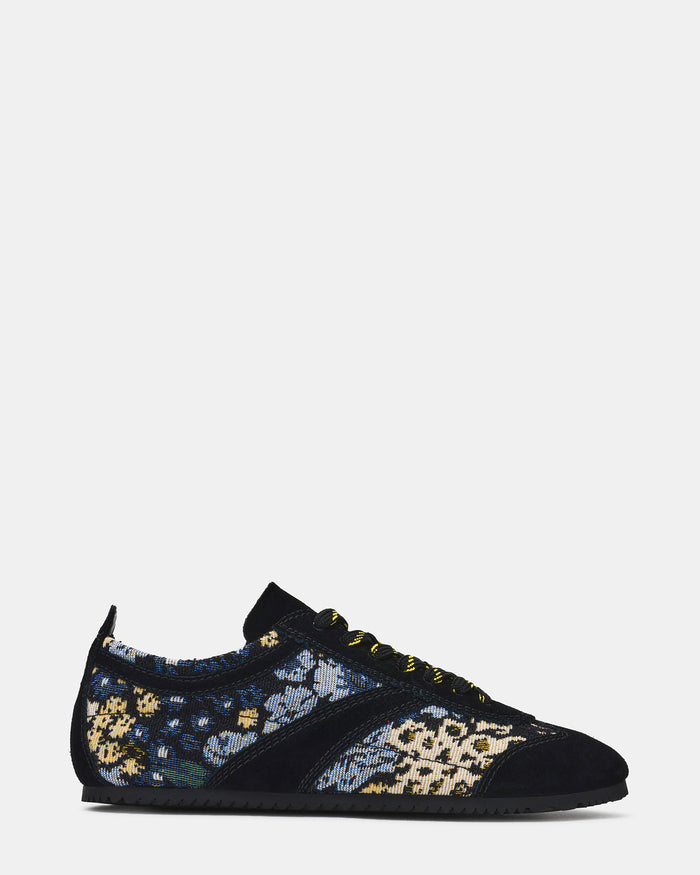 JAYE Black Multi Lace-Up Low-Top Women's Sneaker | Steve Madden