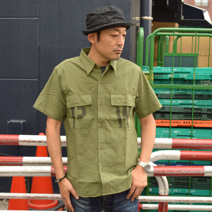JELADO "CT21114B" S/S Officer Shirt PW Stencil Custom